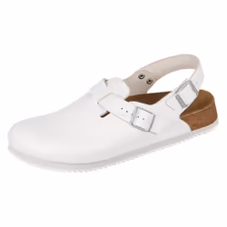 Mules Tokio Super Grip Etroite Cuir Blanc