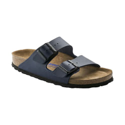 Sandales Arizona Etroite Cuir Bleu Marine