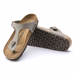 Birkenstock Gizeh, Sandales, Unisexe, Adulte, Gris, Stone, Fermeture de boucle