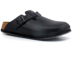Mules Boston Super Grip Etroite Cuir Noir