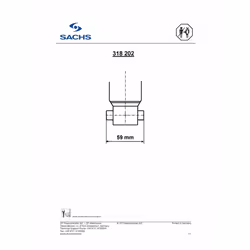Amortisseur SACHS 318 202