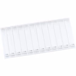 description Bandes de recouvrement, pour fermer les emplacements de machines non utilisés, séparables, gris, largeur 108 mm p ...
