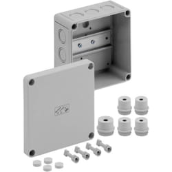 Spelsberg - Boîtier pour bloc de jonction rk 4/12-L 61390601 gris 130 x 130 x 75 Polystyrène expansé (eps) 1 pc(s)