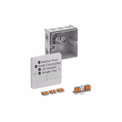 SPELSBERG ABOX SLK-4² - BOÎTE DE JONCTION PROFESSIONNELLE IP66 AVEC 5 BORNES À 3 FILS FIXÉES AU SOL, SANS VIS, CERTIFIÉ VDE,  ...