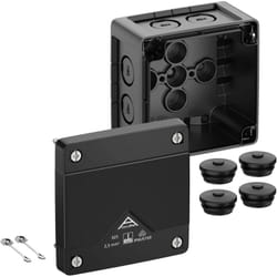 40200001 Boîte de dérivation (l x l x h) 92 x 92 x 60 mm noir IP66, IP67, IP69 1 pc(s) V855693 - Spelsberg