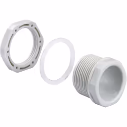 description Kit combiné pour le raccordement de boîtiers avec entrées métriques, polystyrène, gris, complet avec contre-écrou ...