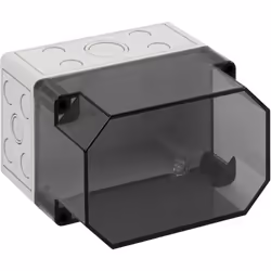 description Boîtier vide en polycarbonate IP 66, boîtier en polycarbonate renforcé de fibre de verre gris similaire à RAL 703 ...