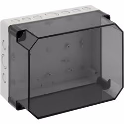 description Boîtier vide en polycarbonate IP 66, boîtier en polycarbonate renforcé de fibre de verre gris similaire à RAL 703 ...