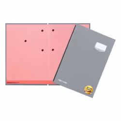 Pagna 24202-06, Porte-documents, A4, Carton, Plastique, Gris, Portrait, 240 mm