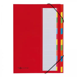Pagna 44133-01 intercalaire de classement Carton, Papier, Polyester, Caoutchouc Rouge