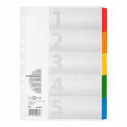 Pagna 31000-08, Blanc, Carton, Polypropylène (PP), A4, 40 pièce(s)