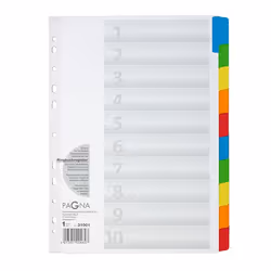 Pagna 31001-08, Blanc, Carton, Polypropylène (PP), A4, 20 pièce(s)