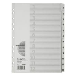 Pagna 31005-08 intercalaire Carton, Polypropylène (PP) Blanc