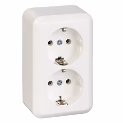Schneider Electric 395404, Type F, 2P+E, Blanc, Thermoplastique, IP20, REACh, RoHS