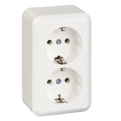 Schneider Electric 395404 prise de courant Type F Blanc