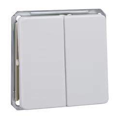 Schneider Electric 201664, Boutons, Gris, Duroplast, IP20, 2-voies, Mur