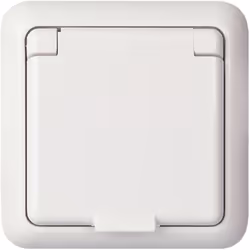 Schneider Electric 225044, Type F, 2P+E, Vis, Blanc, Thermoplastique, IP44
