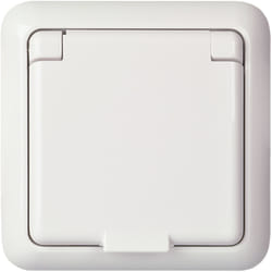 Schneider Electric 225044 prise de courant Type F Blanc