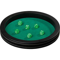 Piste de dés - PHILOS - Dice piste - Vert et noir - Intérieur