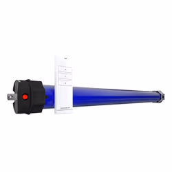 Chamberlain RPD25ER-10, Moteur tubulaire, Bleu, 50 kg, 11 m², 25 N·m, 12 tr/min