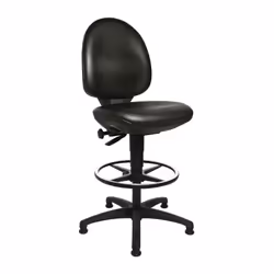 Assise du siège et dossier de forme ergonomique en simili-cuir robuste · Réglage de la hauteur du siège en continu · Dossier  ...