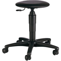 Tabourets pivotants avec roulettes rembourrage simili cuir noir réglage de la hauteur du siège 420-550 m