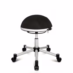 Siège ballon Topstar/Siège SITNESS HALF BALL - TOPSTAR - Argent/Noir - Bureau - Réglable en hauteur - Métal