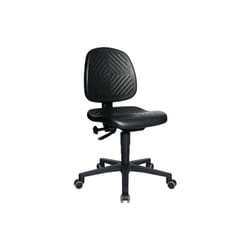 Chaise d'atelier pivotante tec 40 roulettes mousse de polyuréthane noire 410-540 mm