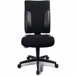 avec technique synchrone (sans accoudoirs) pour activités principalement assises Piétement en plastique noir Dossier ergonomi ...