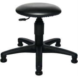 Tabourets pivotants avec patins rembourrage simili cuir noir réglage de la hauteur du siège 390-520mm