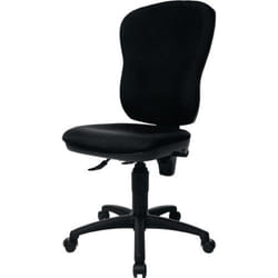 Bürodrehstuhl m.Permanentkontakt schwarz 420-550mm o.Armlehnen Trgf.110kg Topstar