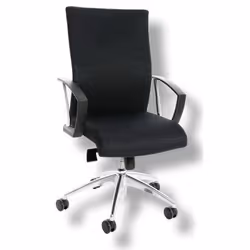 Siège de bureau - TOPSTAR - NEW WORKART - Tissu noir - Hauteur réglable - Accoudoirs inclus