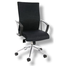 Siège de bureau - TOPSTAR - NEW WORKART - Tissu noir - Hauteur réglable - Accoudoirs inclus