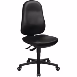 Assise et dossier en similicuir résistant Dossier réglable en hauteur et en inclinaison Dossier avec technique de contact per ...