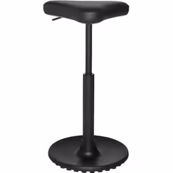 Tabouret SITNESS WORK, habillage similicuir, noir. Produit livré = en partie démonté. Matériau assise = similicuir. Coloris a ...