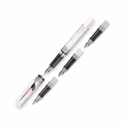 ONLINE Schreibgeräte 12398, Blanc, Système de remplissage cartouche, Bleu, Plastique, Ambidextre, 113 g