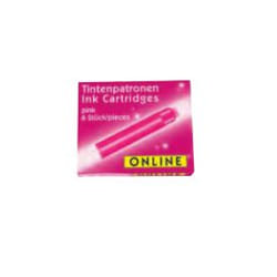 ONLINE Schreibgeräte 17229/12 recharge pour stylos Rose 12 pièce(s)