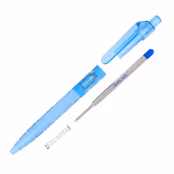 ONLINE Schreibgeräte 2nd LIFE Bleu Stylo à bille rétractable avec clip Moyen 6 pièce(s)