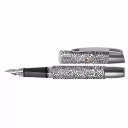 ONLINE Schreibgeräte Lefty stylo-plume Noir, Rouge, Argent, Blanc 3 pièce(s)