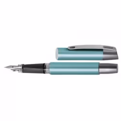 ONLINE Schreibgeräte 61313/3D stylo-plume Système de remplissage cartouche Argent, Turquoise 3 pièce(s)