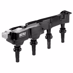 Bobine d'allumage; BERU; 4 12 SAE-Kontaktfeder, Spark Spring avec électronique 4 avec étage de sortie, Cosse de bougie d'allu ...