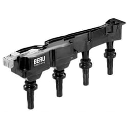 BERU ZSE045 Bobine d'allumage 4 12 SAE-Kontaktfeder, Spark Spring avec électronique 4 avec étage de sortie, Cosse de bougie d'allumage comprise