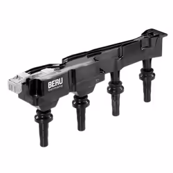 BERU ZSE045 Bobine d'allumage 4 12 SAE-Kontaktfeder, Spark Spring avec électronique 4 avec étage de sortie, Cosse de bougie d'allumage comprise