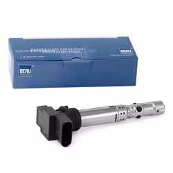 Bobine d'allumage; BERU; 4 12 Spark Spring avec électronique 1 avec étage de sortie, Cosse de bougie d'allumage comprise 17;  ...