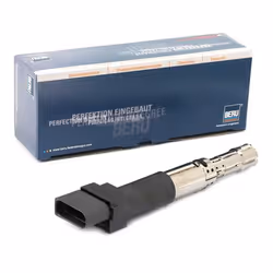 Bobine d'allumage; BERU; 4 12 SAE-Kontaktfeder, Spark Spring avec électronique 1 avec étage de sortie, Cosse de bougie d'allu ...