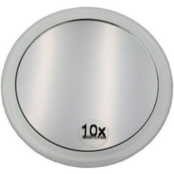 Miroir grossissant - Fantasia - 15 cm - Acrylique - Ventouse - Gris