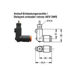 Condor - Soupape de décharge aev 2WS pour pressostat