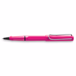 Lamy safari, Stylo à bille, Rose, Bleu, Plastique, Moyen, 1,2 cm