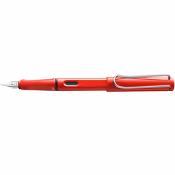 Lamy safari, Rouge, Système de remplissage cartouche, Bleu, Acrylonitrile-Butadiène-Styrène (ABS), Acier inoxydable, Moyen