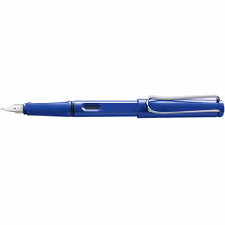 Lamy safari, Bleu, Système de remplissage cartouche, Bleu, Acrylonitrile-Butadiène-Styrène (ABS), Acier inoxydable, Moyen